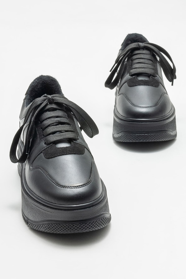 Siyah kadın spor ayakkabı - Elle Shoes
