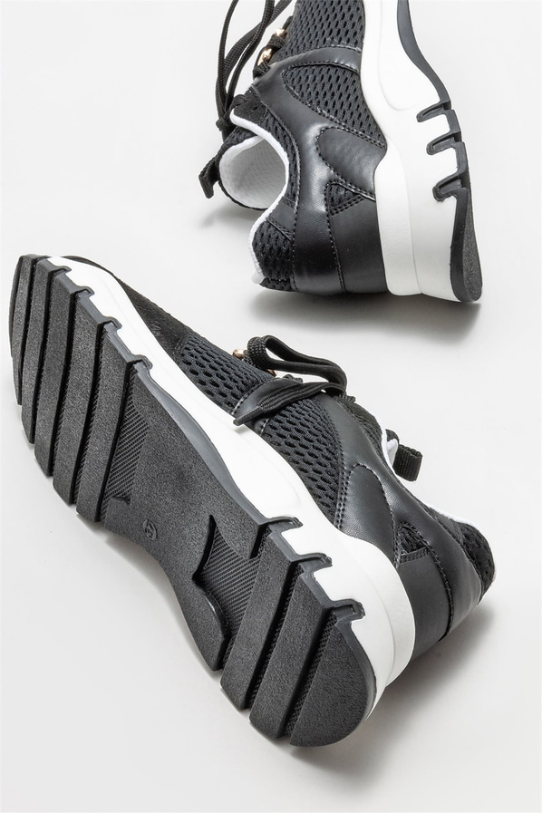 Siyah kadın sneaker - Elle Shoes