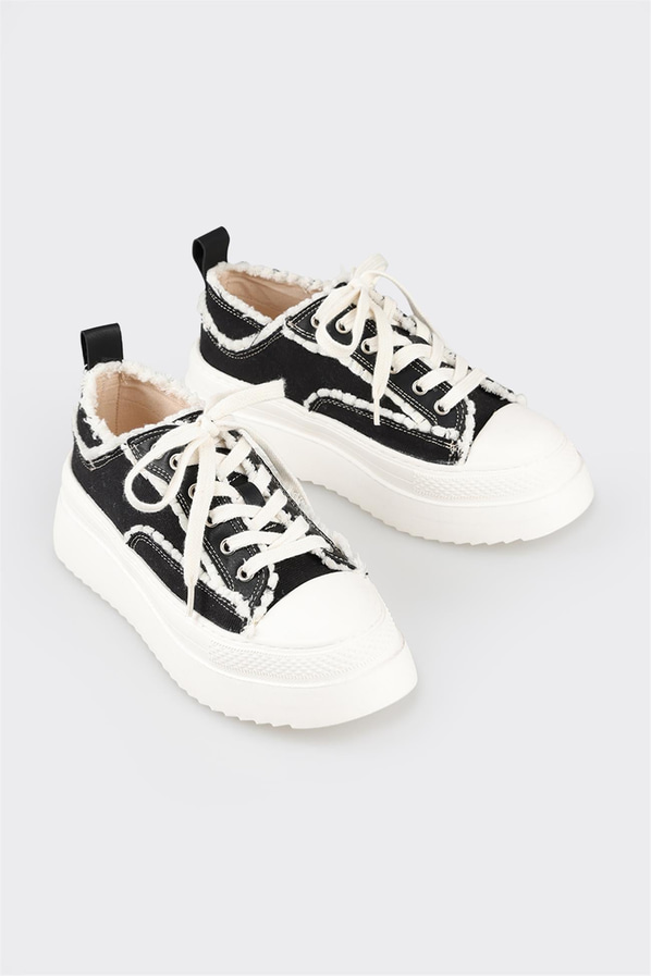 Siyah kadın sneaker - Elle Shoes