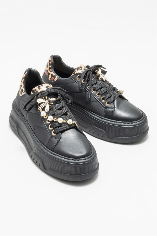 Siyah kadın sneaker - Elle Shoes