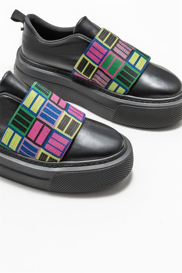 Siyah kadın sneaker - Elle Shoes