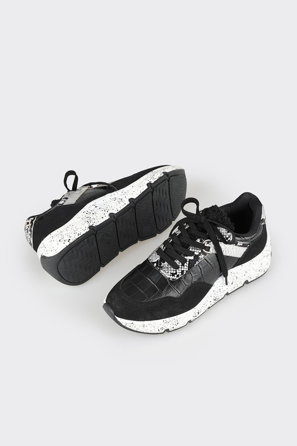 Siyah kadın sneaker - Elle Shoes
