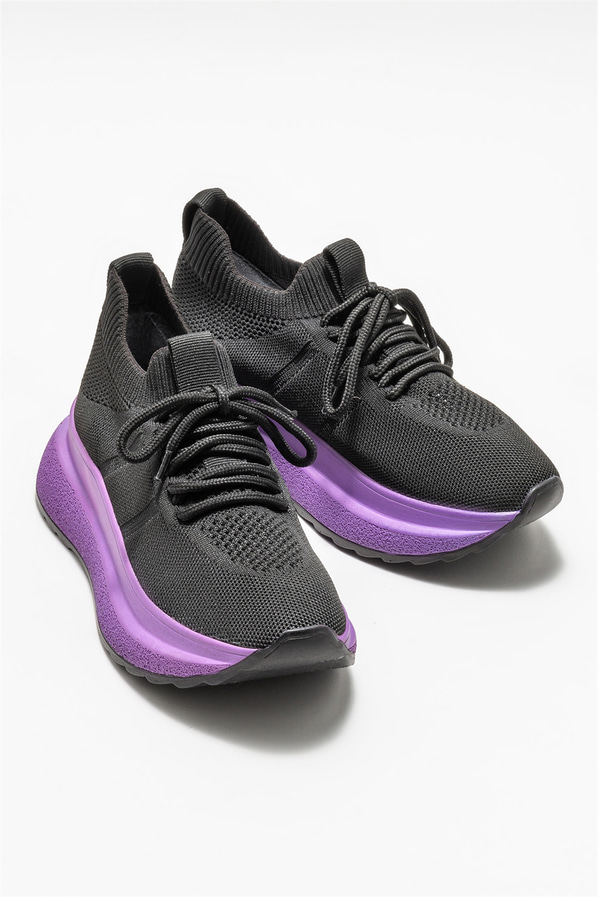 Siyah kadın sneaker - Elle Shoes