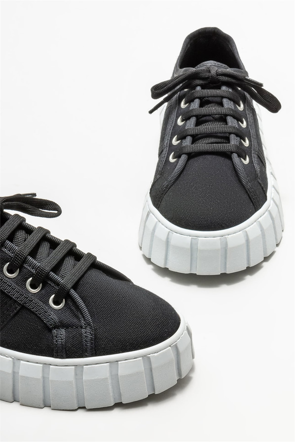 Siyah kadın spor ayakkabı - Elle Shoes