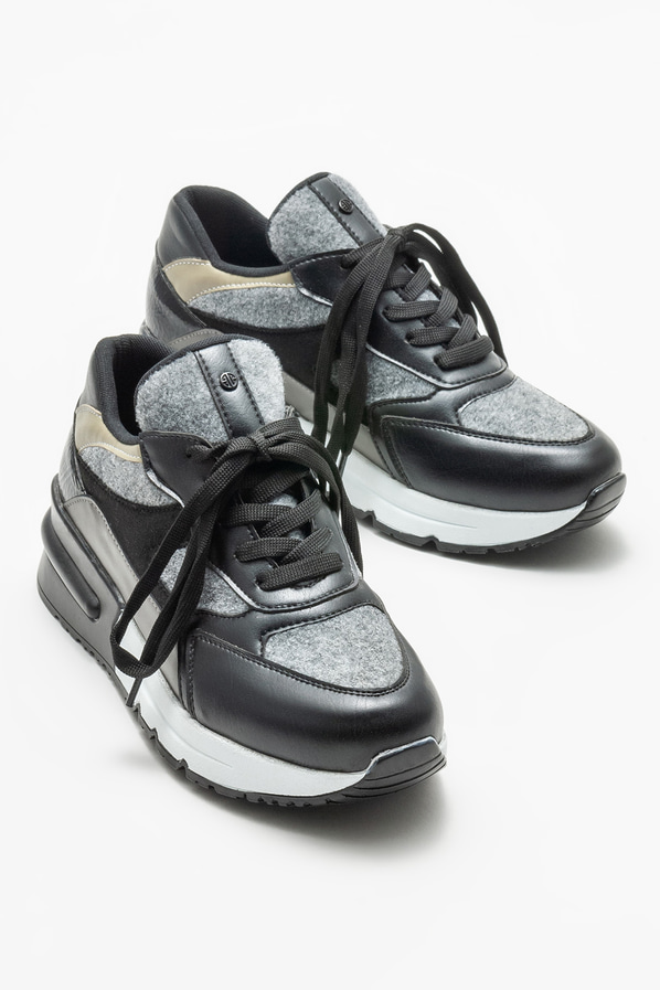 Siyah kadın spor ayakkabı - Elle Shoes