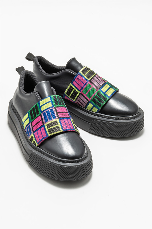 Siyah kadın sneaker - Elle Shoes