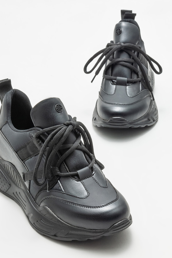 Siyah kadın spor ayakkabı - Elle Shoes