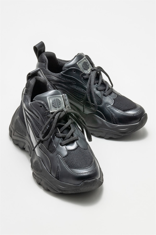Siyah kadın spor ayakkabı - Elle Shoes