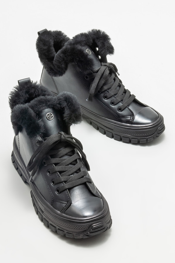 Siyah kadın spor ayakkabı - Elle Shoes