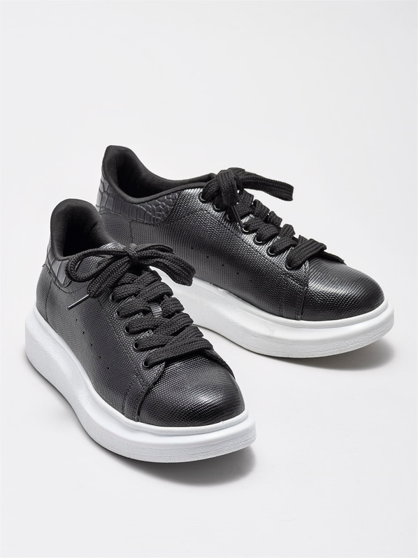 Siyah kadın spor ayakkabı - Elle Shoes
