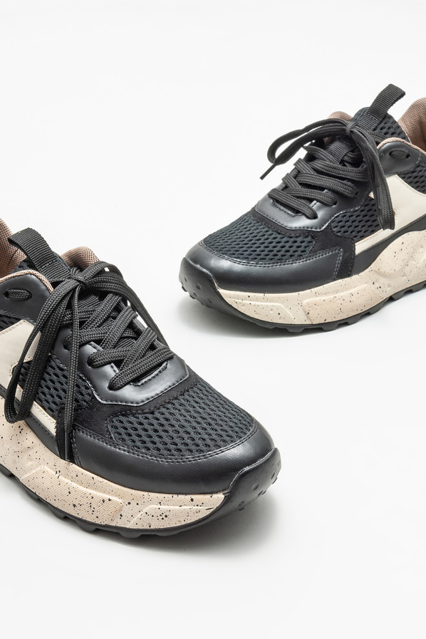 Siyah kadın spor ayakkabı - Elle Shoes