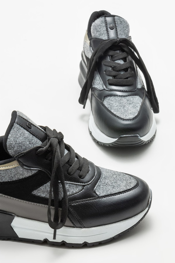 Siyah kadın spor ayakkabı - Elle Shoes