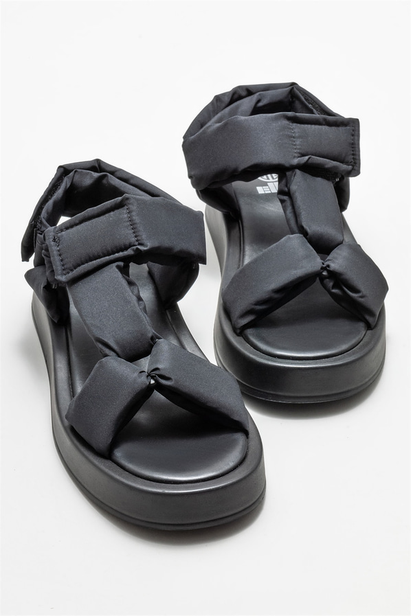 Siyah kadın sandalet - Elle Shoes