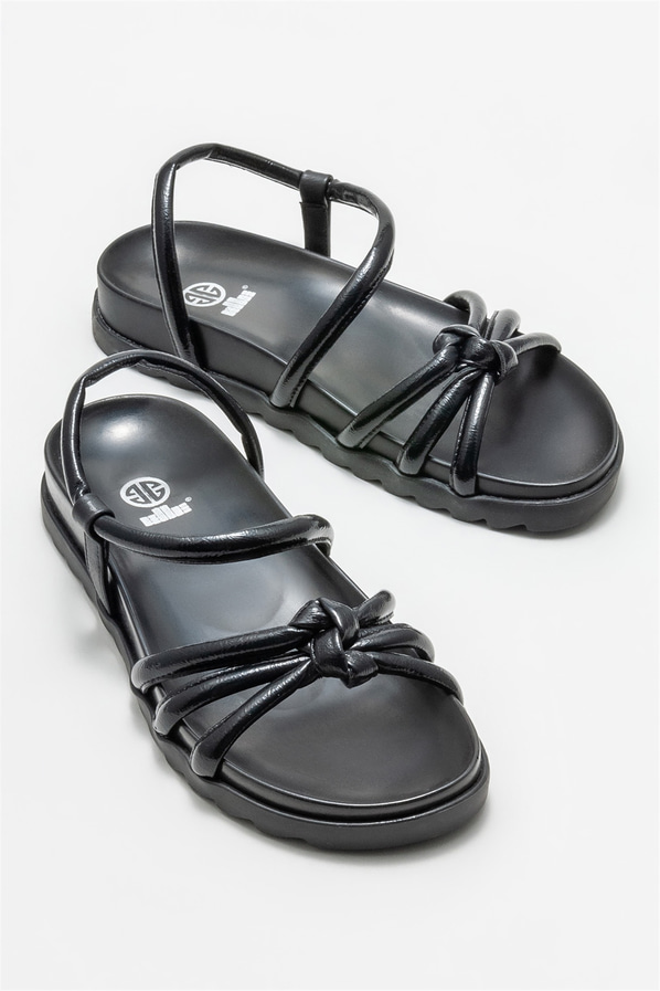 Siyah kadın sandalet - Elle Shoes