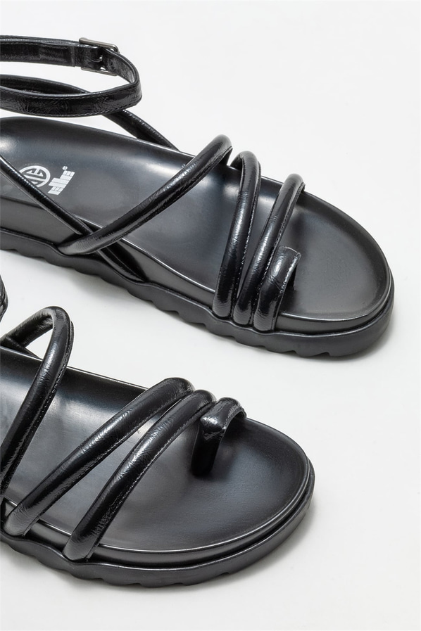 Siyah kadın sandalet - Elle Shoes