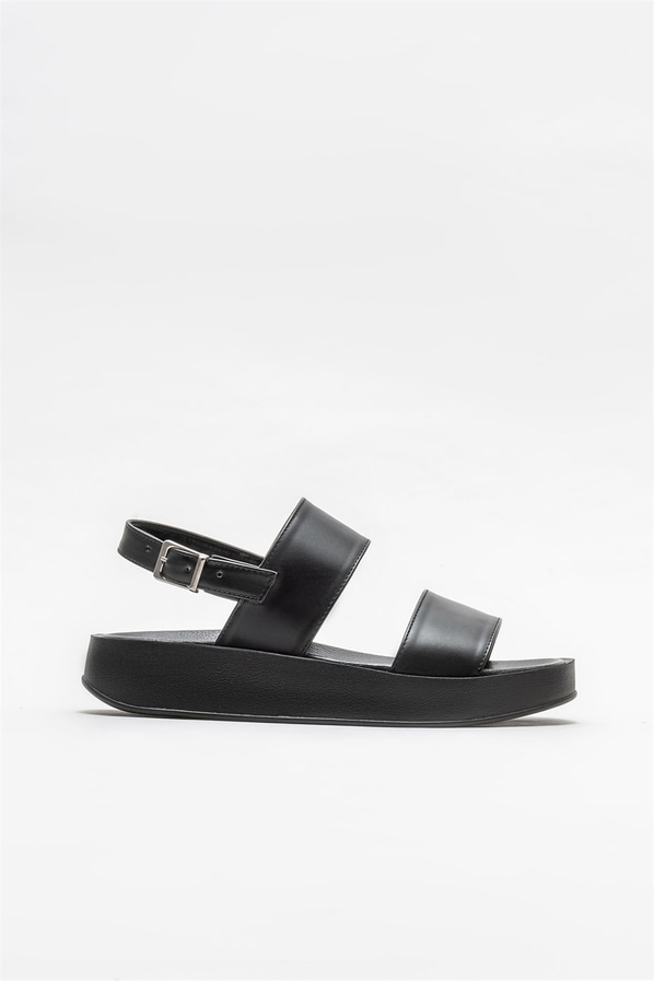 Siyah kadın sandalet - Elle Shoes