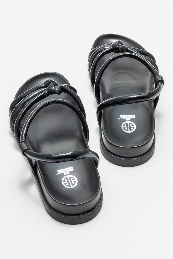 Siyah kadın sandalet - Elle Shoes