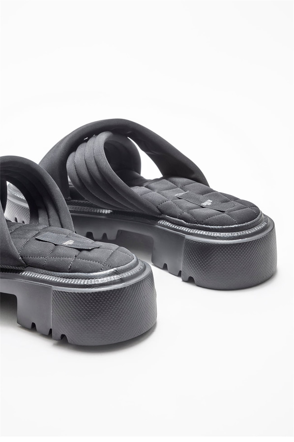 Siyah kadın düz terlik - Elle Shoes