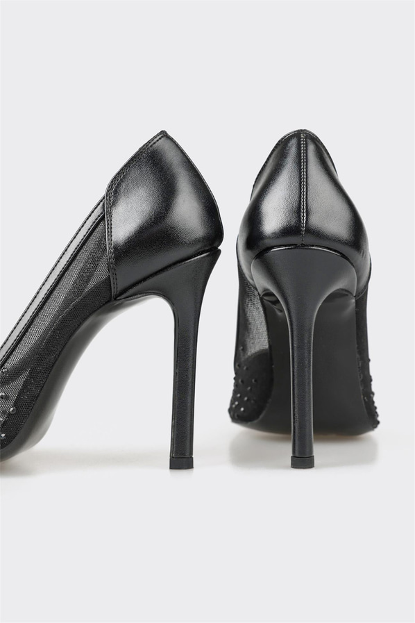 Siyah kadın stiletto - Elle Shoes
