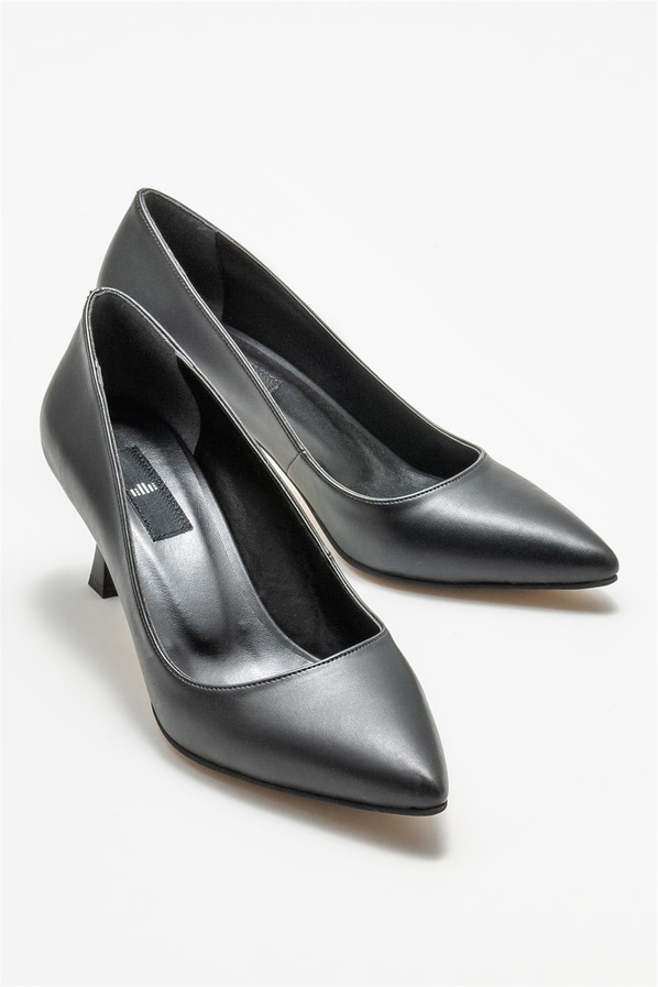 Siyah kadın stiletto - Elle Shoes