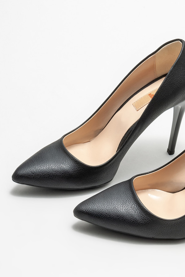 Siyah kadın stiletto - Elle Shoes