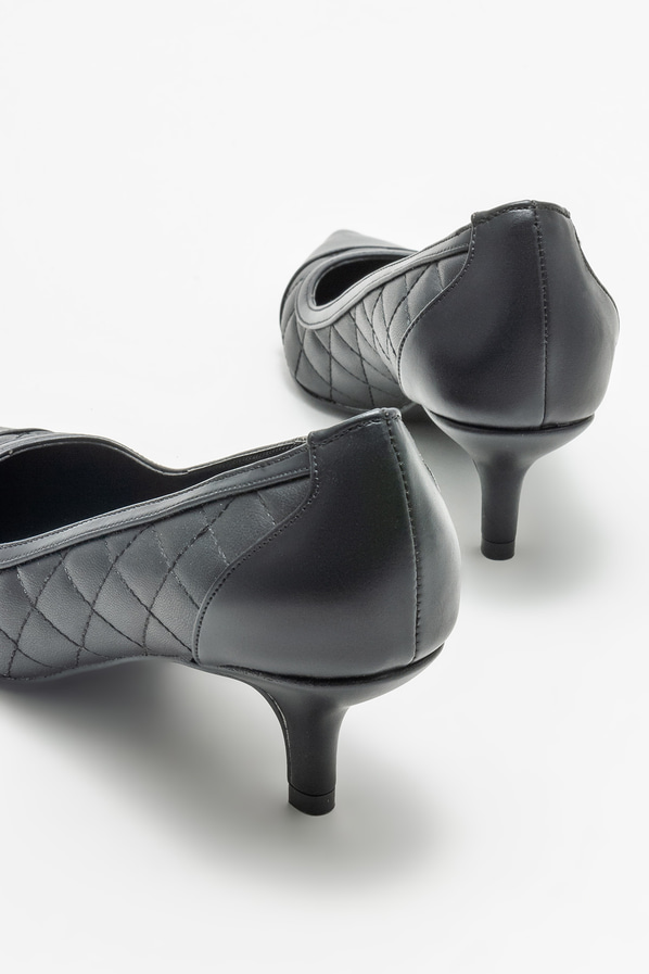 Siyah kadın stiletto - Elle Shoes