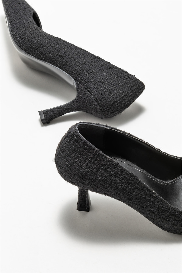 Siyah kadın stiletto - Elle Shoes