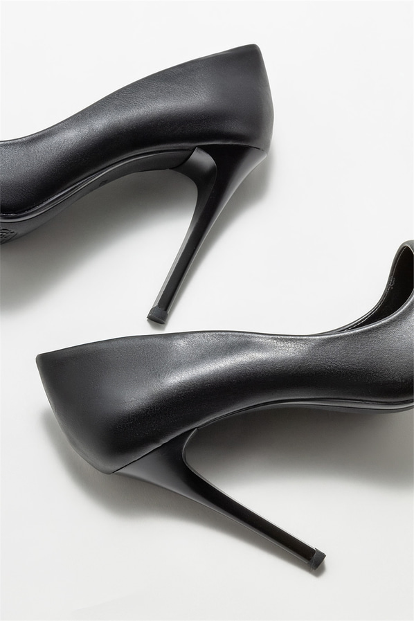 Siyah kadın stiletto - Elle Shoes