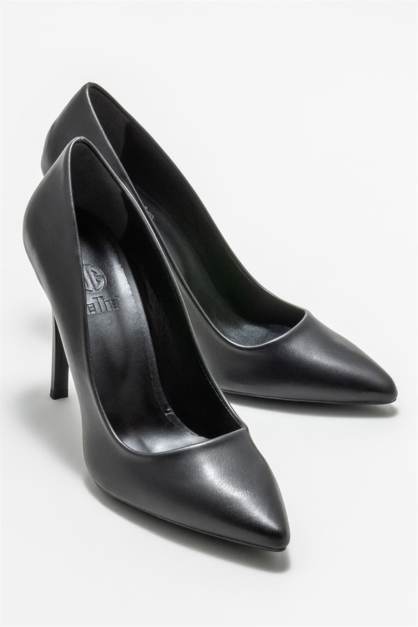 Siyah kadın stiletto - Elle Shoes