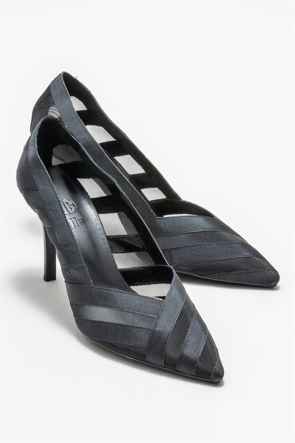 Siyah kadın stiletto - Elle Shoes