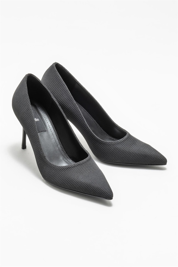Siyah kadın stiletto - Elle Shoes