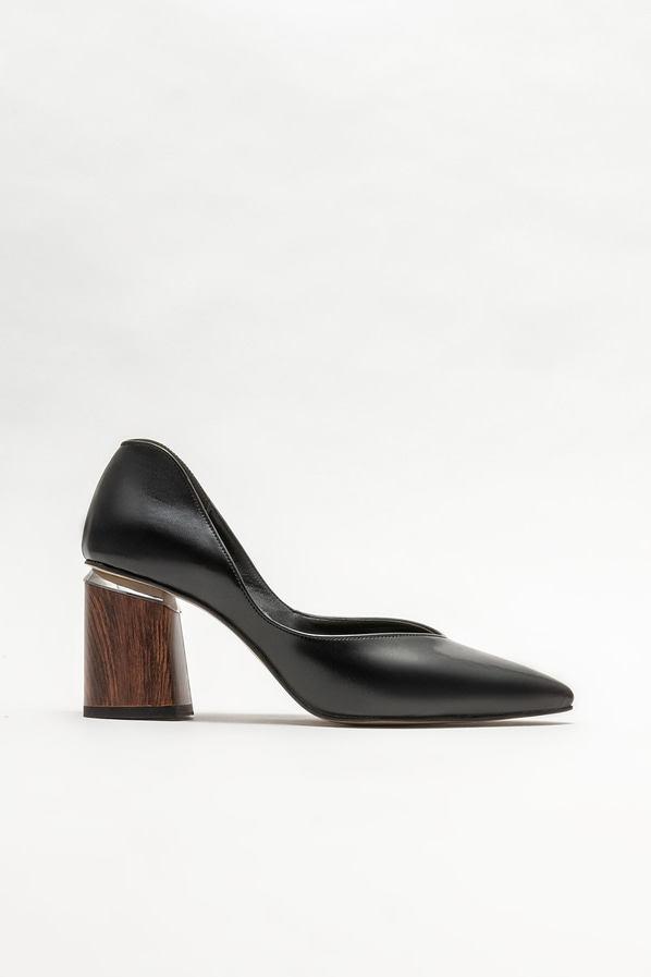 Siyah kadın stiletto - Elle Shoes