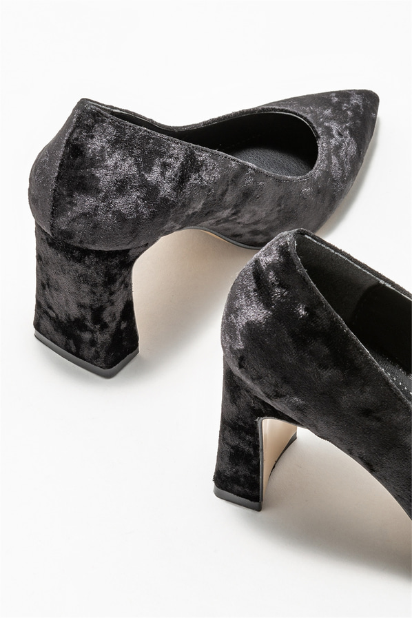 Siyah kadın stiletto - Elle Shoes