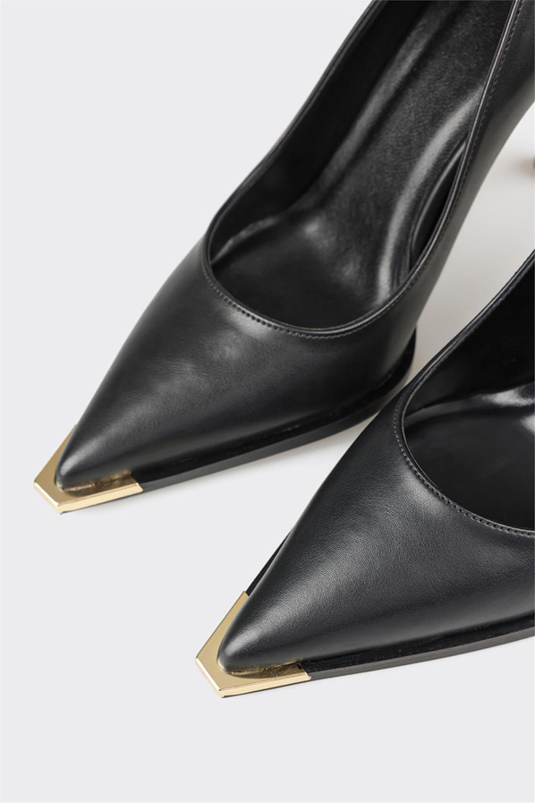 Siyah kadın stiletto - Elle Shoes