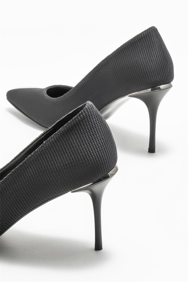 Siyah kadın stiletto - Elle Shoes