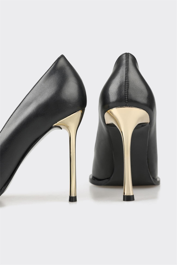 Siyah kadın stiletto - Elle Shoes