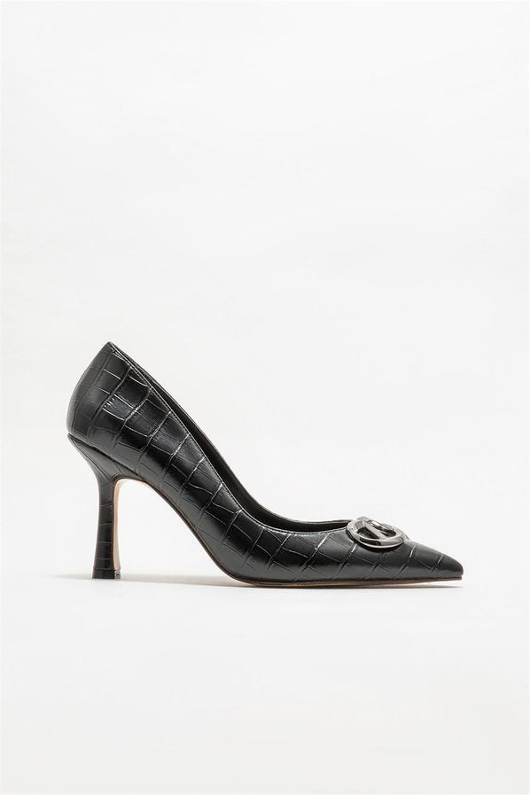 Siyah kadın stiletto - Elle Shoes