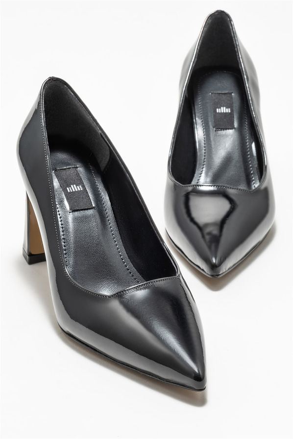 Siyah kadın stiletto - Elle Shoes