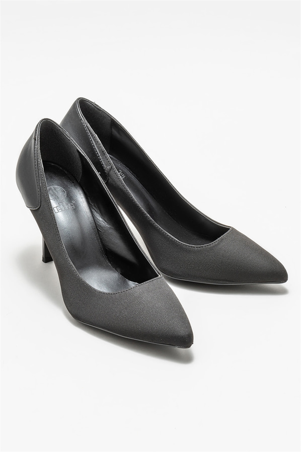Siyah kadın stiletto - Elle Shoes