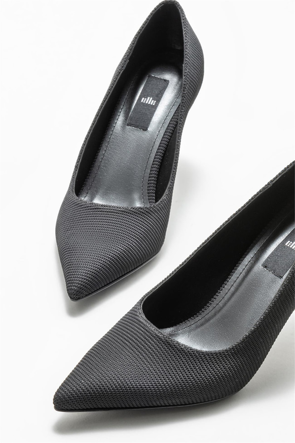 Siyah kadın stiletto - Elle Shoes