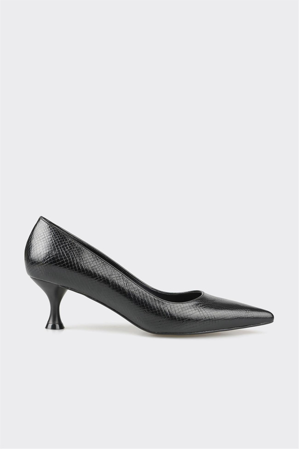 Siyah kadın stiletto - Elle Shoes