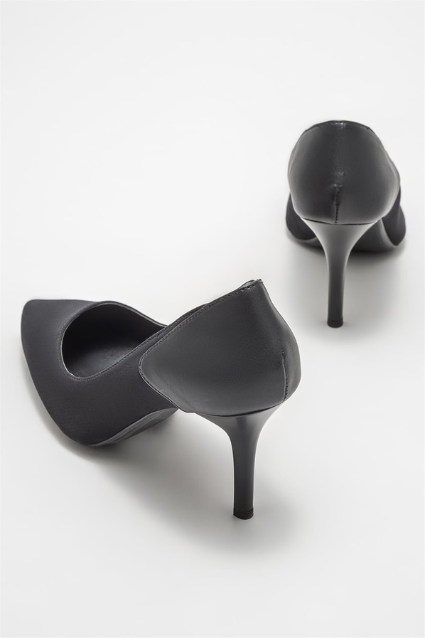 Siyah kadın stiletto - Elle Shoes