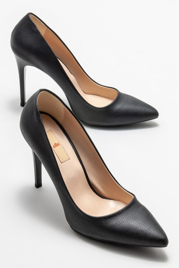 Siyah kadın stiletto - Elle Shoes