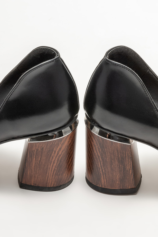 Siyah kadın stiletto - Elle Shoes