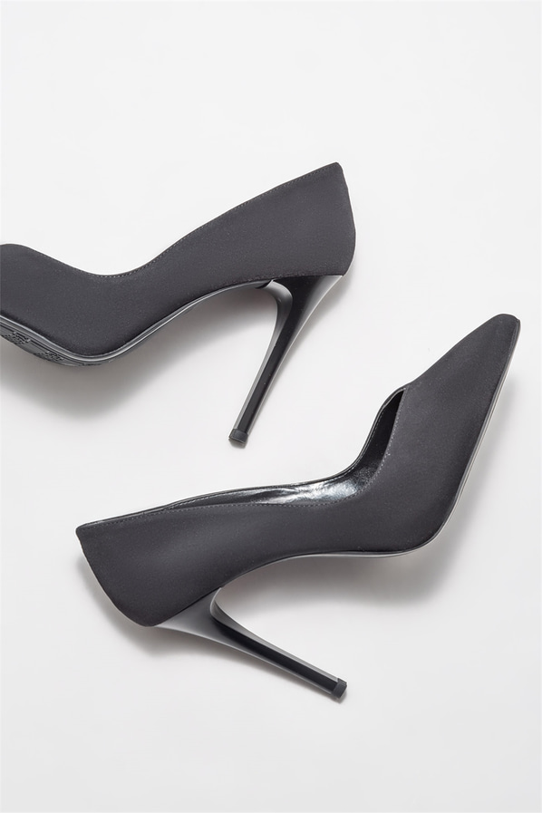 Siyah kadın stiletto - Elle Shoes