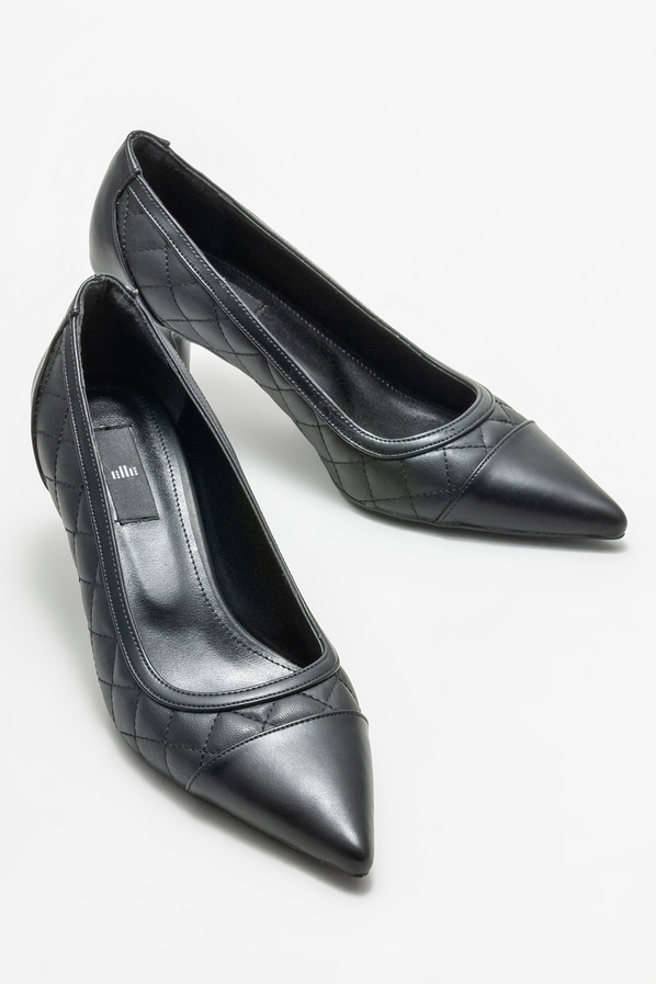 Siyah kadın stiletto - Elle Shoes