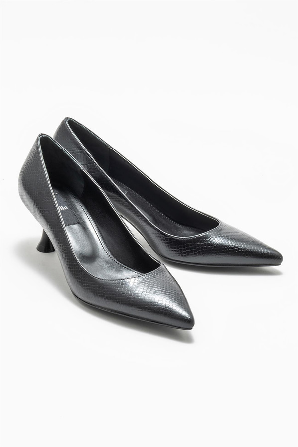 Siyah kadın stiletto - Elle Shoes