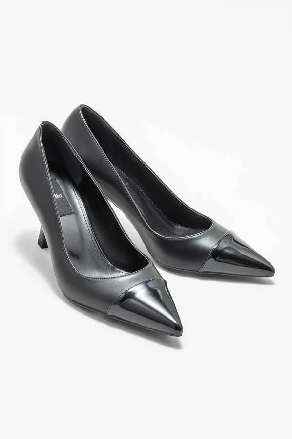 Siyah kadın stiletto - Elle Shoes