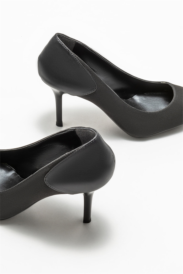 Siyah kadın stiletto - Elle Shoes