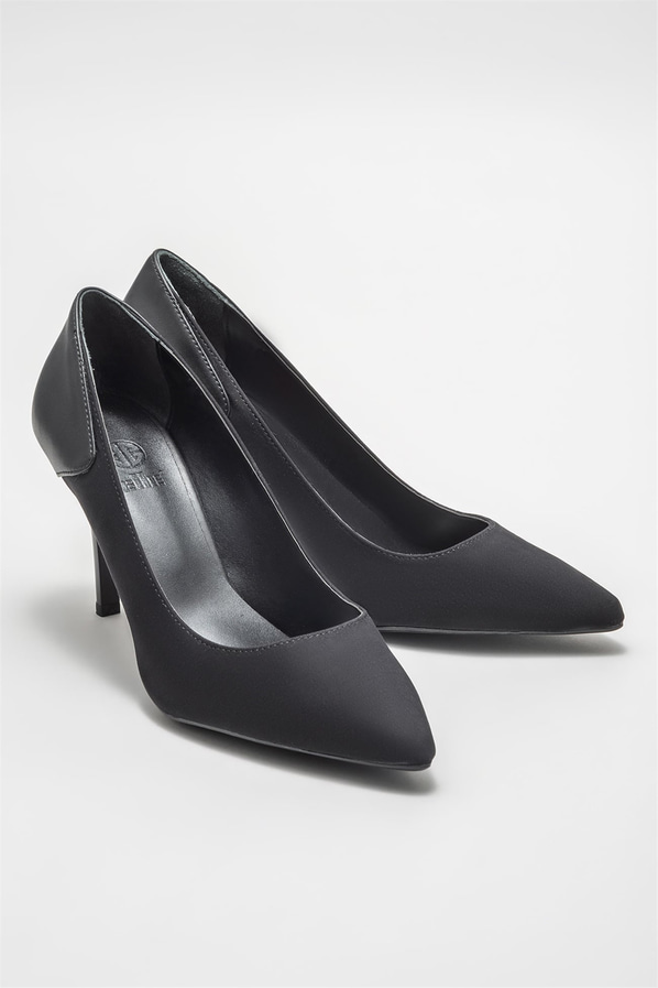 Siyah kadın stiletto - Elle Shoes
